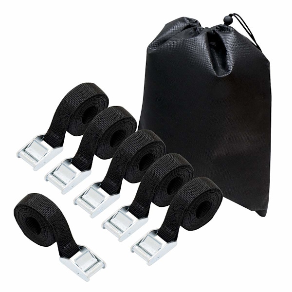 Basics Spännband, 2,5 m Långa, 25 mm Bredd, Lastkapacitet 150 kg