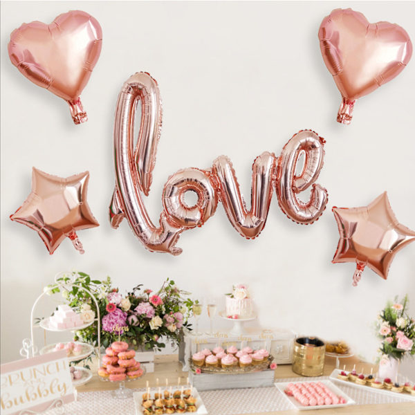 ##/Latex ballon romantisk bryllup kærlighed folie balloner bryllupsforslag##/