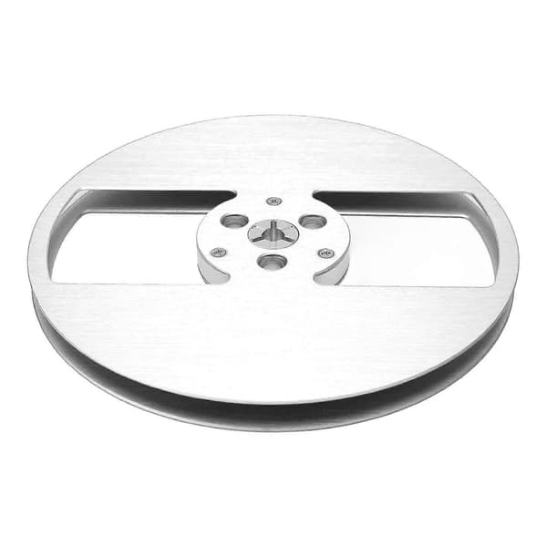 1/4 7 tommer Tom Spole Aluminiumlegering 2 Huls Åbningsmaskine Del Tape Takeup Spole til TEAC Sølv
