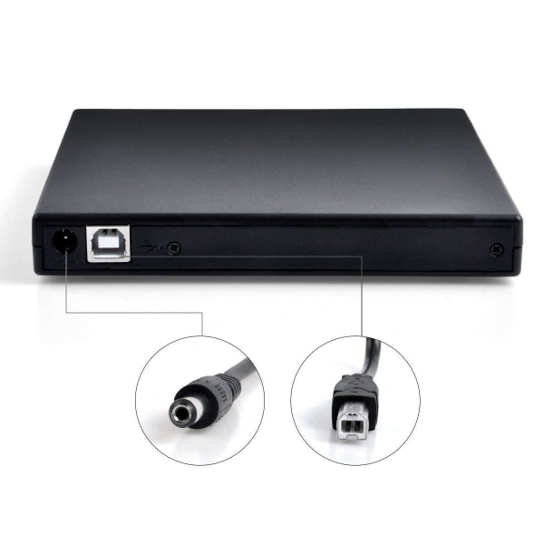 Extern CD/DVD-spelare med USB 2.0