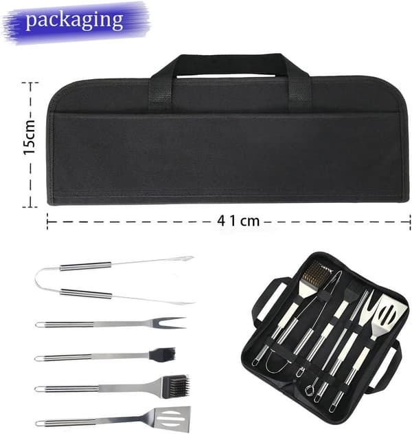 BBQ-setti Ruostumattomasta Teräksestä, Grillaustyökalut