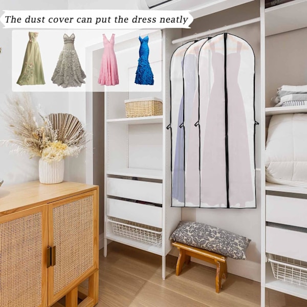 60x180cm (1 stk) Brudekjole Cover Lang Robe Cover til Brud og