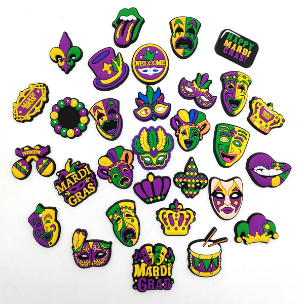 30 stk. 3D Clog-Sandaler Pynt (Karneval), Sko Charms, Sød