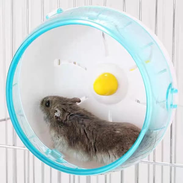 Hamster Løbehjul Plastik Kæledyr Træning Stille Løbehjul Legetøj til Små Dyr Blå