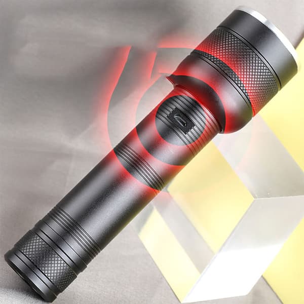 ampe Ladattava LED-taskulamppu, 2 kpl 2000L Ultra Tehokas Milit