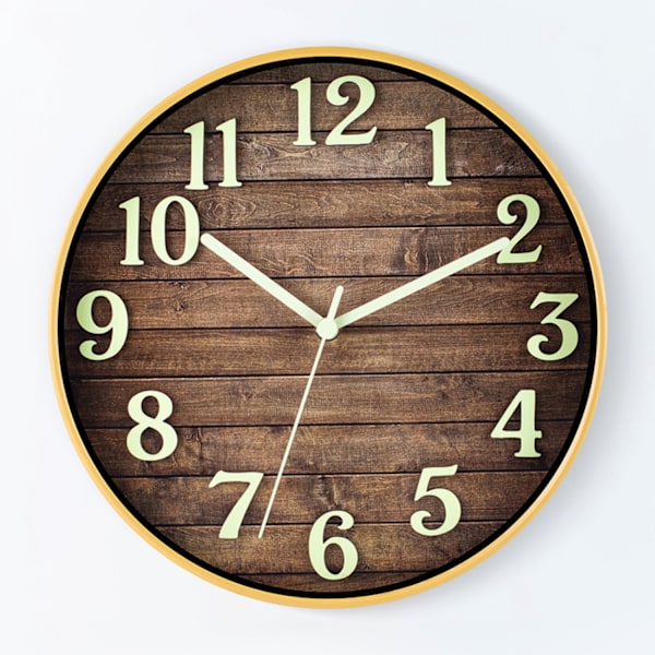 ##/Kreativ lysende veggklokke, 30 cm##/