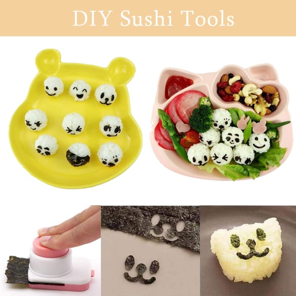 DIY Risbolle-værktøjer Plastik Sushi-form Høj kvalitet Kreativ Sus