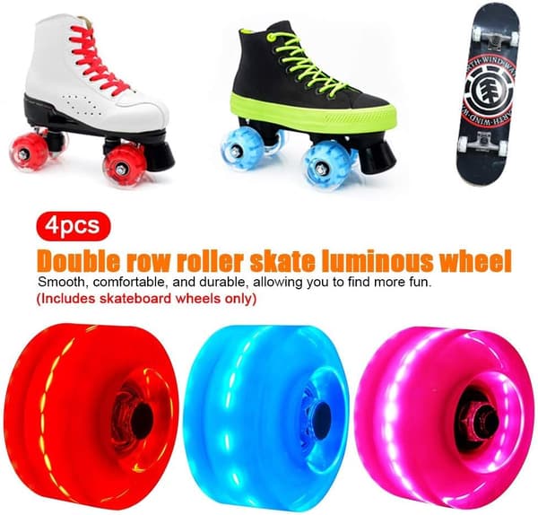 Skateboardhjul, 4 stk./sæt Let Skateboardhjul Quad Roller S