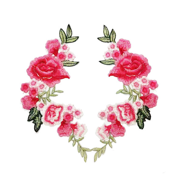 /#/14 stykker blomsterbroderte lapper sy på lapper rose lapp for Jea/#/