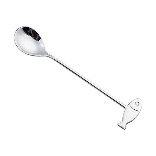 Kaffeskje med langt håndtak i rustfritt stål Kakegaffel Serviseutstyr Spoon 1