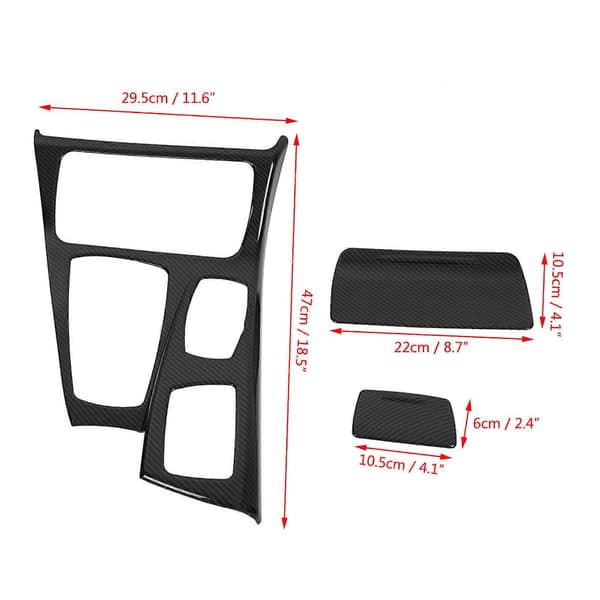 Bil Interiør Center Konsol Gearskifte Panel Cover Trim til BMW 5 Serie F10 2011-2016 (#3)
