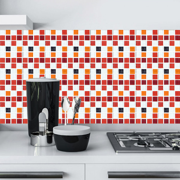 Kakeldekaler mosaik kakeldekaler i ett set om 10