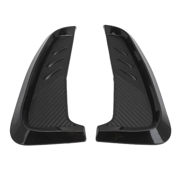 2 st Sidostänkskydd Ventil Trim Vänster Höger 20cm Glänsande Svart Gummi Universal Passform för Accord Civic