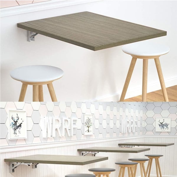 ##/Foldbar Beslag, 2 stk. Foldbare Hylder i Rustfrit Stål, Fo##/