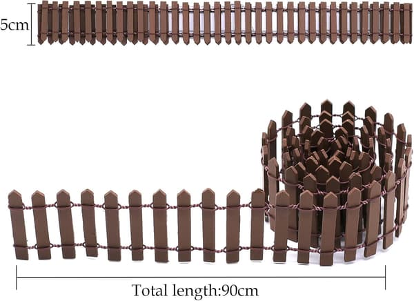 Set med 3 Miniatyr Trädgårdsgårdar, Flexibla Miniatyr Trädgårdsgårdar