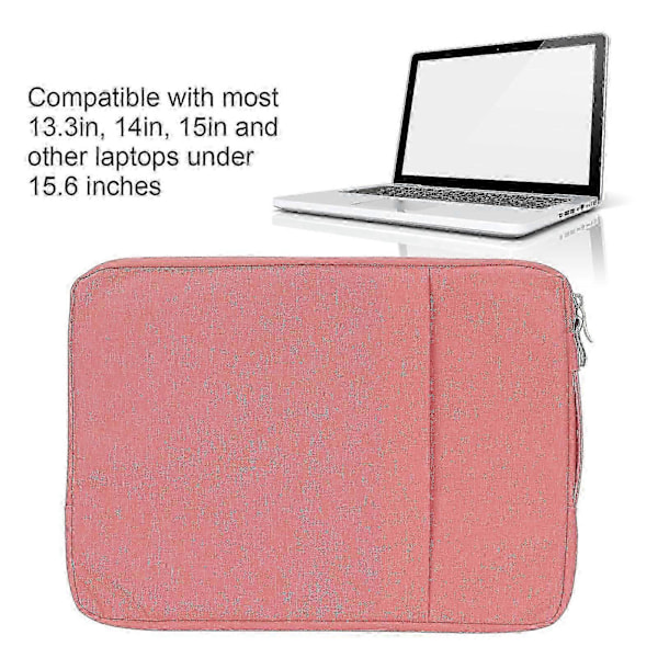 Laptopveske 15,6 tommer Dobbeltlagsdesign Polyester Laptop Bæreveske