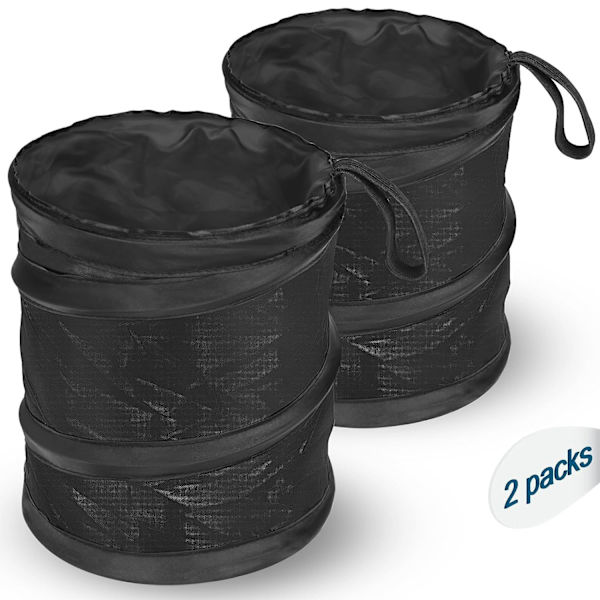 2-pack Bärbar Vikbar Bil Papperskorg Husbil, Camping, Resa