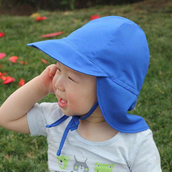 Blå Solhatt för Babypojkar eller Flickor Sommarstrand Beanie för Barn