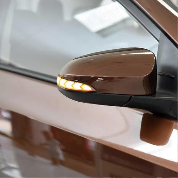 LED Blinkers Sidobackspegel Ljus Dynamisk Flödande Indikator 81740?52050 Passar Corolla Camry Avalon Yaris Rökt Glas