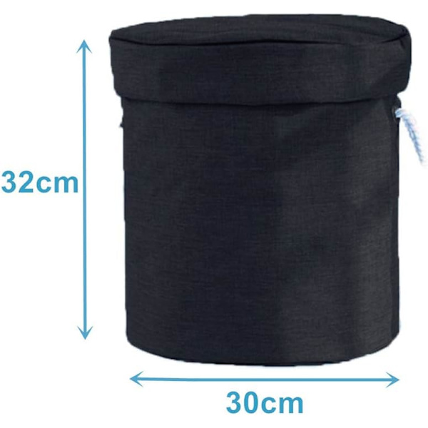 Oppbevaringspose for leker (1,5 m svart), Oppbevaringspose for l