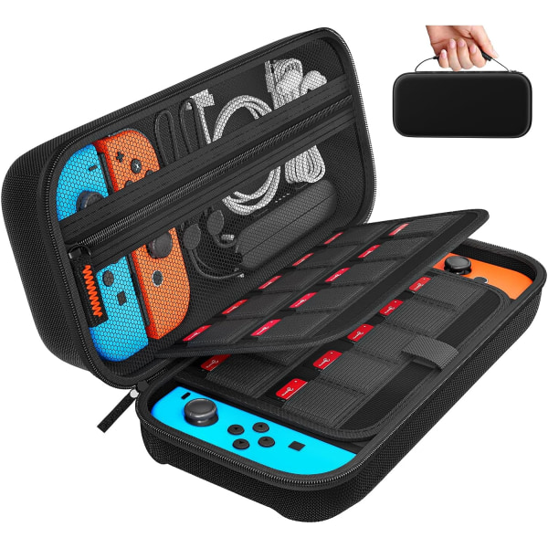 1 kpl Kotelo (Musta) Nintendo Switchille ja Switch OLED Pocket C:lle