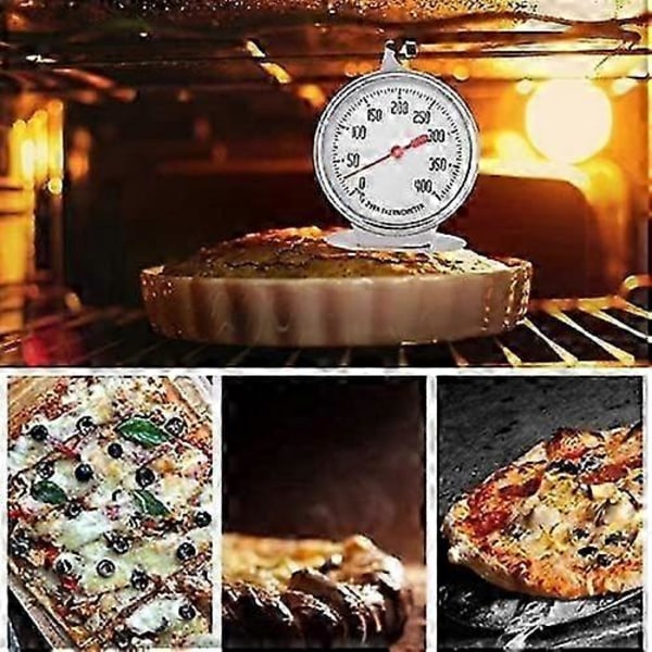 Ovntermometre Temperaturmåler Øyeblikkelig Avlesning Termometer Rustfritt Stål Probe Hold Dial Up