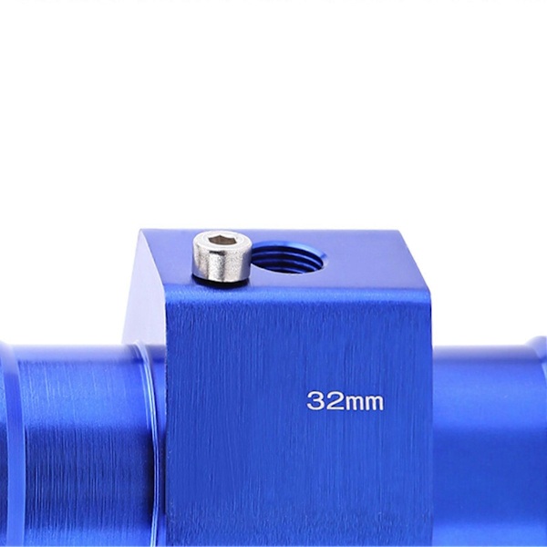 Universal Metall Bil Vattentemp Gemensam Rörslang Temperatursensor Adapter Blå 32mm