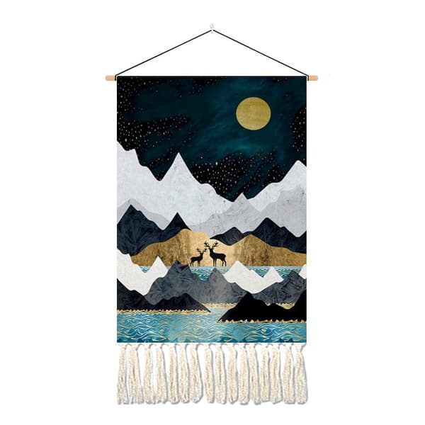 Nightscape-seinävaatteet, 2 kpl – 35×50 cm, japanilainen seinäkoriste