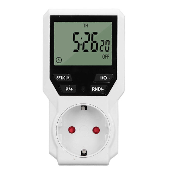 Timerstik Præcis Kontrol HD Digital Display Energibesparende Flere Timing Modes Timer Udtag til Vandvarmer Elektrisk Tæppe
