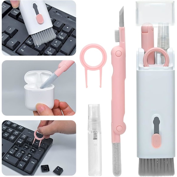 ##/Tangentbordsrengöringsborste 7-i-1 Uppgraderad Laptoprengöringsset Multifunktionell##/