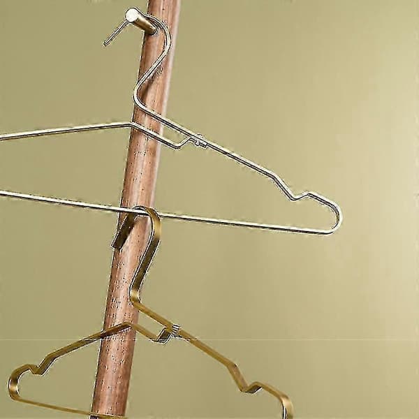 Kleshengere i aluminiumslegering, robuste og plassbesparende for klesskap og klesstativer, 5 stk