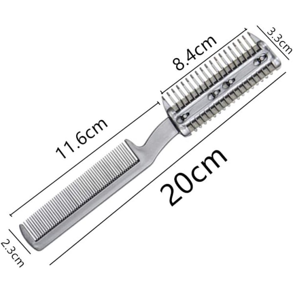 2 st Razor Kam för Hundar Husdjur Hårformare Razor Kam Hårsax