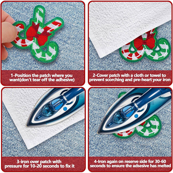 ##/Julebrev broderi stof lap, 26 stk.##/
