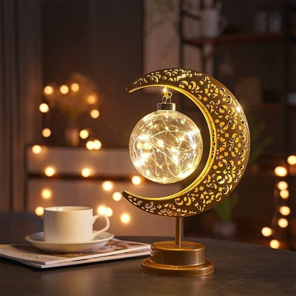 ##/LED-oppladbar bordlampe, soverom/stue måneskinn##/