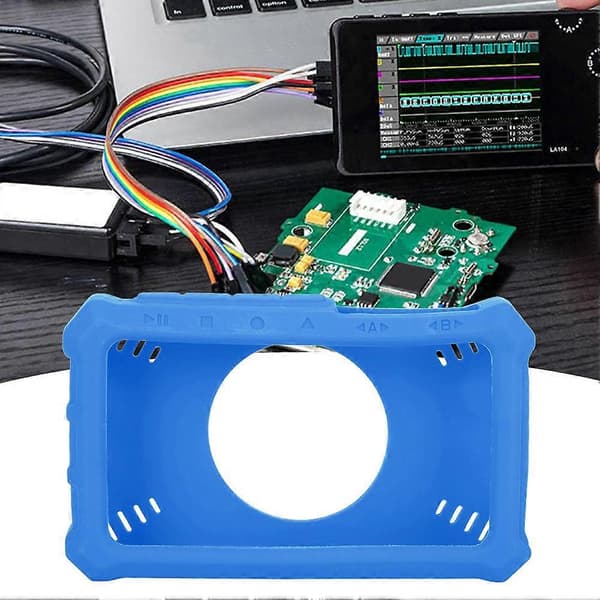 Kannettava silikonisuojakotelo DS213 Mini Oskilloskooppi Instrumentille, sininen