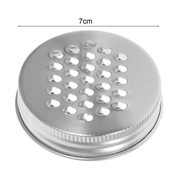 4/6 stk. Rivejernsdæksel til 70 mm til Mason Jar Rivejern Rustfrit Stål Multifunktionel Fødevaregodkendt Glat Overflade Makulator Rivejernslåg 4pcs