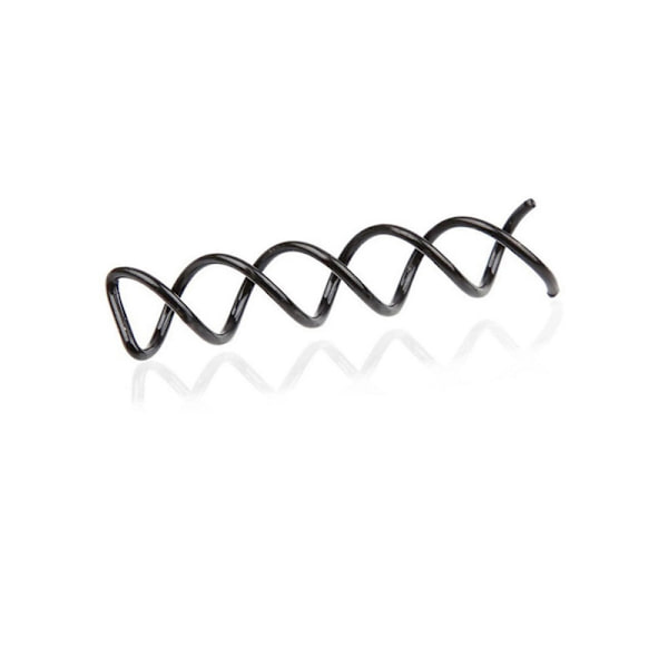 /#/36 stk. Spænder Clips Spiral Hårnål Spiral Hårnål DIY Hårstyling(Sort)/#/