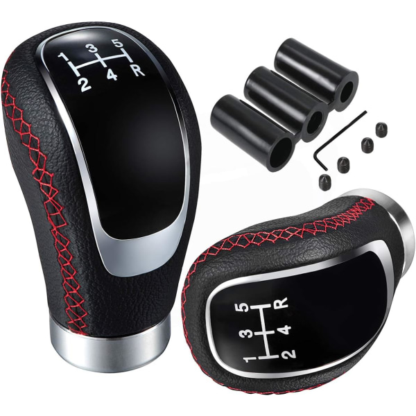 Röd Universal Bil Tuning Tillbehör 5-växlad Växelspak K