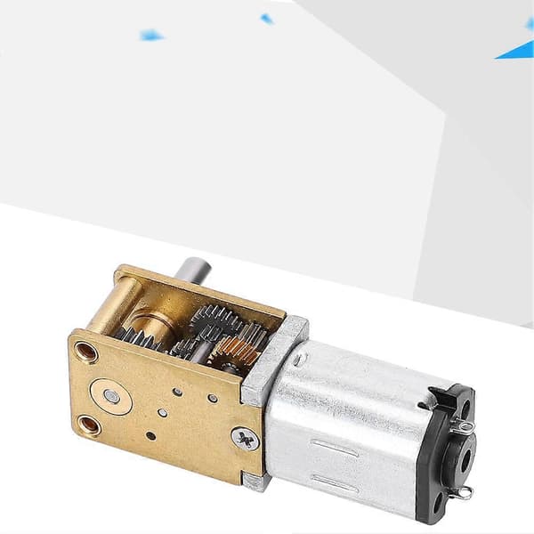 Mini Micro Metallgir Motor N20 DC12V Hastighetsreduksjon CW/CCW Micro Motor27RPM