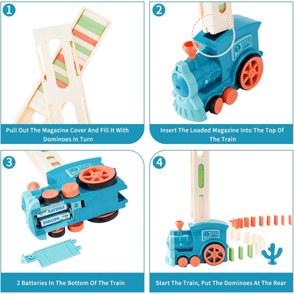 Sähköinen Dominojuna, Sininen Palikat Sähköinen Dominojuna, Automaattinen