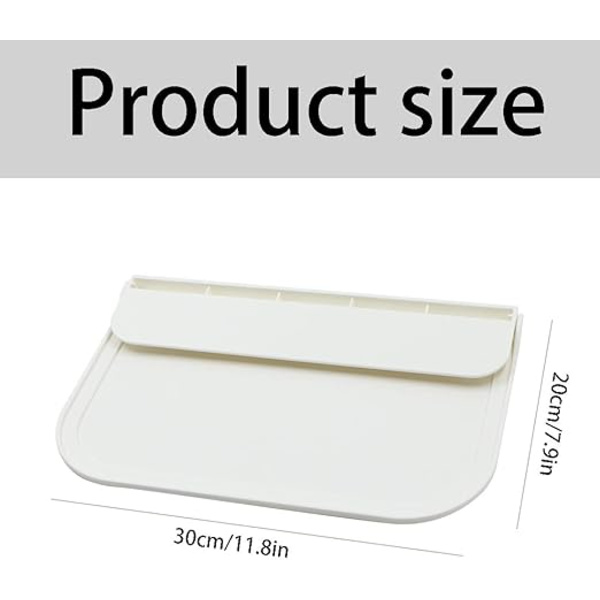 1 stk. Baderomshylle, 30 × 20 cm, uten boring, sammenleggbar