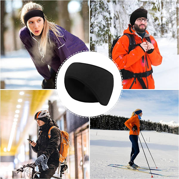 2 stk. Letvægts Ørevarmere Mænd Kvinder Unisex Fleece Stoffet Vinter