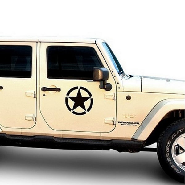 Heijastava Pentagram Polttoainesäiliön Auton Tarra, Tähti Auton Tarra, 4x