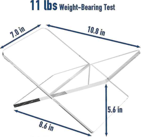 Akryl Bogholder, Klar Akryl Bogholder, Åben Stor Bog Display Stand Transparent Robust Bog