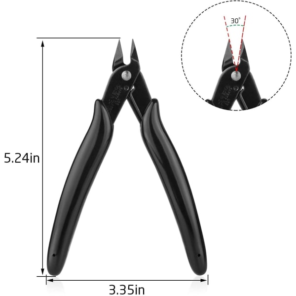 6-pack Sidoklippar, Elektroniska Sidoklippar, Diagonal Precision