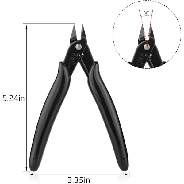 6 Pak Side Cutters, Elektroniske Side Cutters, Diagonal Præcision