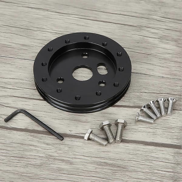 Universelt rat til Grant 3-huls 0,5in hub spacer pad til 6-huls adapter (sort)