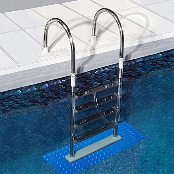 Poolstegsmatta Ultratjock Slitstark PVC Förtjockad Poolstege Skyddsmatta för Hemmet C