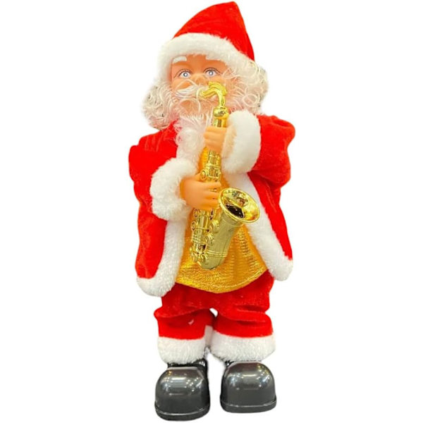 Saksofon Julenisse Julemusikkboks Ornament