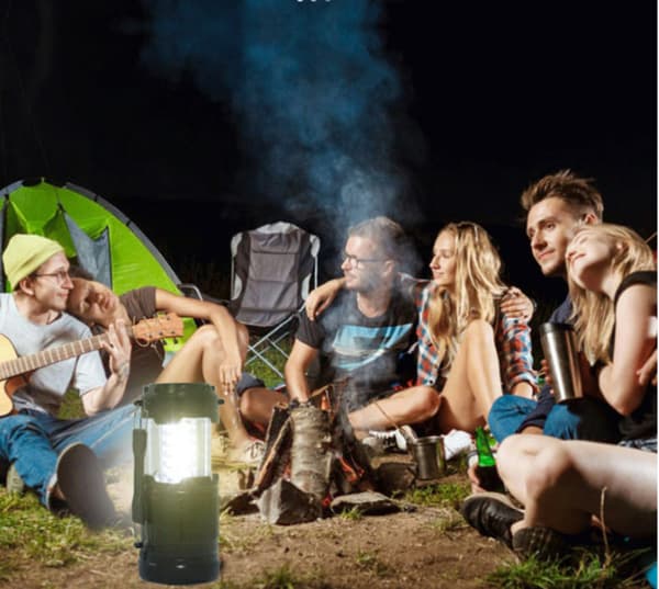 Bærbar Solcelledrevet Campinglys, Ultra Lysstærk Bærbar LED Lommelygte